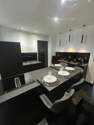 Cuisine ou kitchenette dans l'établissement Chambre 2624