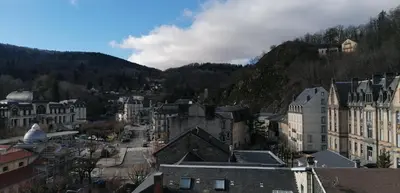 Vue générale sur la montagne ou vue sur la montagne depuis l'appartement