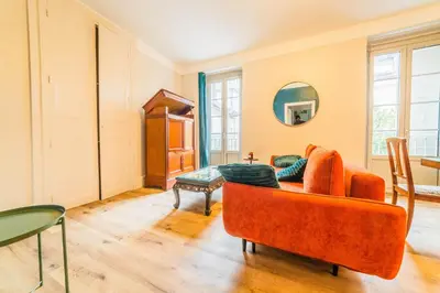 Coin salon dans l'établissement Le Secret du Périgord - 2 Chambres