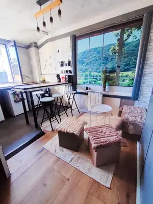 Plan de l'établissement 4 couchages Matelas M de Forme côté jardin au calme