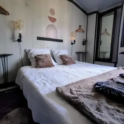 4 couchages Matelas M de Forme côté jardin au calme