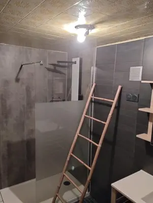 Salle de bains dans l'établissement Studio de la bastide