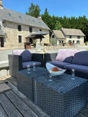Coin salon dans l'établissement Domaine des Annouillards