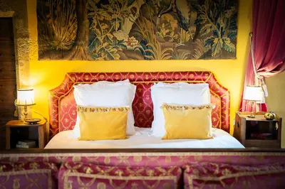 Un ou plusieurs lits dans un hébergement de l'établissement Château de Bonneval