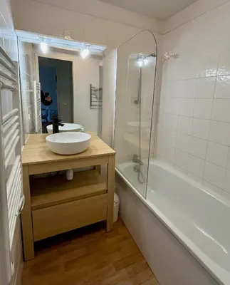 Salle de bains dans l'établissement Appartement