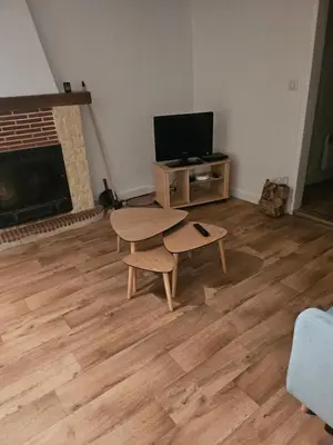 Télévision ou salle de divertissement dans l'établissement appartement fontaine Saint-Martin