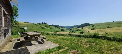 Paysage naturel près de le chalet