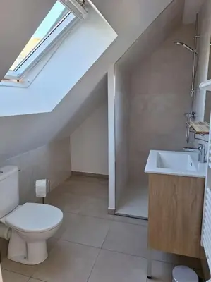 Salle de bains dans l'établissement Gite Jalagnat Plaisir Creusois