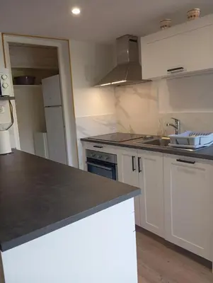 Cuisine ou kitchenette dans l'établissement Gite de caractère au coeur de la Chaine des Puys