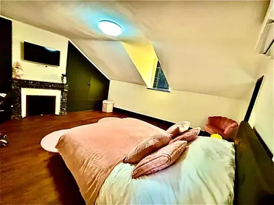 Un ou plusieurs lits dans un hébergement de l'établissement Appartement 7 Climatisé havre de paix ,cosy au cœur de Limoges