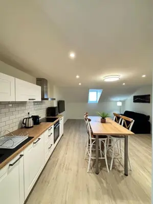 Cuisine ou kitchenette dans l'établissement Appartement 6 Climatisé pour un séjour unique au centre ville de Limoges