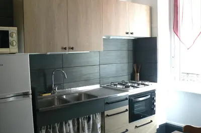 Cuisine ou kitchenette dans l'établissement La Coudraie Villa des Familles