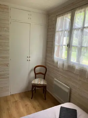 Un ou plusieurs lits dans un hébergement de l'établissement Chambres d hôte du Puy des Gardes