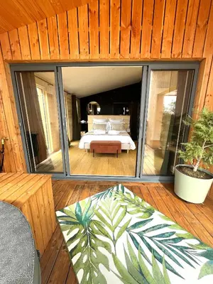 Un ou plusieurs lits dans un hébergement de l'établissement Cabane de Combe Falce