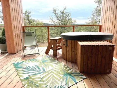 Balcon ou terrasse dans l'établissement Cabane de Combe Falce