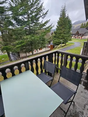 Vue générale sur la montagne ou vue sur la montagne depuis l'appartement