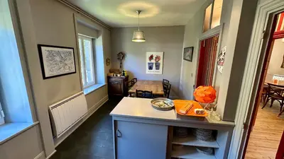 Cuisine ou kitchenette dans l'établissement Villa Les Moullières 14pers