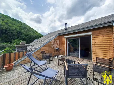 Vue générale sur la montagne ou vue sur la montagne depuis l'appartement