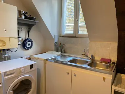 Cuisine ou kitchenette dans l'établissement T2 Cosy et Confortable au coeur d'Aubusson