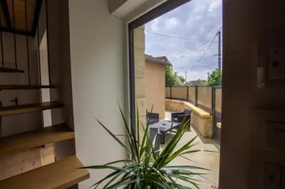 Balcon ou terrasse dans l'établissement Gite de la fontanelle