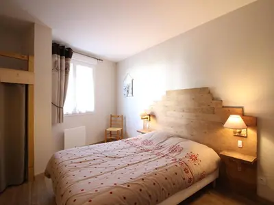 Un ou plusieurs lits dans un hébergement de l'établissement Appartement T2 Mont-Dore, 4 pers, animaux acceptés - FR-1-608-275