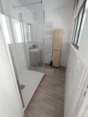 Salle de bains dans l'établissement O fil de l'o