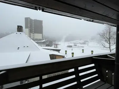 L'établissement Studio en station, au pied des pistes, balcon Sud-Est - FR-1-787-110 en hiver