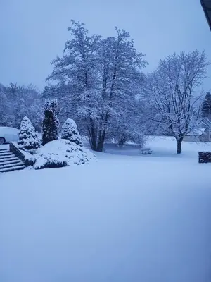 L'établissement La cachette des volcans en hiver