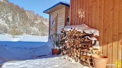 L'établissement Refuge de l'Angle en hiver