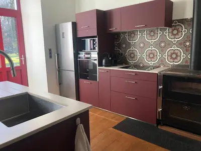 Cuisine ou kitchenette dans l'établissement Haras de la Cour Gite 10 people