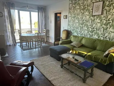 Coin salon dans l'établissement Maison de village proche du Lac de Vassivière