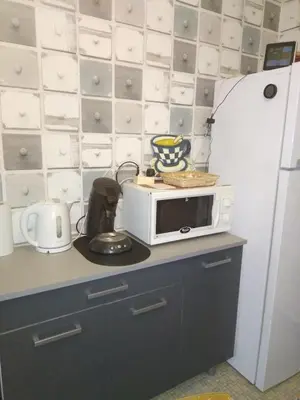 Cuisine ou kitchenette dans l'établissement Maison de village proche du Lac de Vassivière
