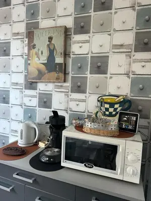 Cuisine ou kitchenette dans l'établissement Maison de village proche du Lac de Vassivière