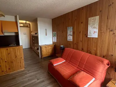 Cuisine ou kitchenette dans l'établissement Studio au Cœur de Super Besse avec Balcon Sud et Parking - FR-1-814-19