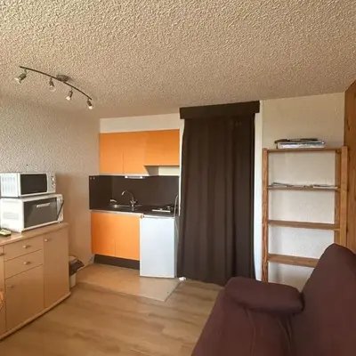 Studio au pied des pistes avec balcon et parking gratuit - FR-1-814-16