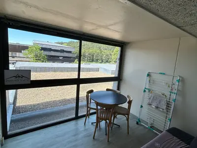 Balcon ou terrasse dans l'établissement Studio Idéalement situé au centre de la station - FR-1-814-32