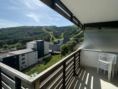 Vue générale sur la montagne ou vue sur la montagne depuis l'appartement