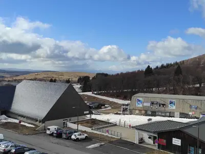 Vue générale sur la montagne ou vue sur la montagne depuis l'appartement