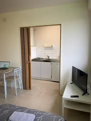 Cuisine ou kitchenette dans l'établissement Appartement double à LIMOGES