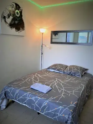 Un ou plusieurs lits dans un hébergement de l'établissement Appartement double à LIMOGES