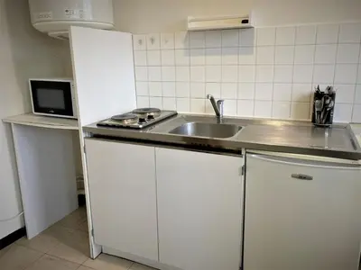 Cuisine ou kitchenette dans l'établissement Appartement double à LIMOGES