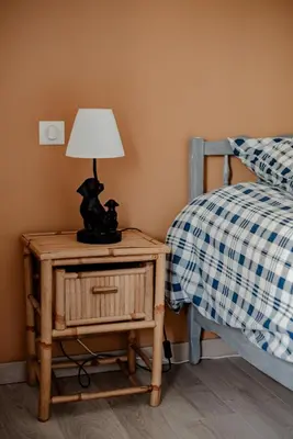 Un ou plusieurs lits dans un hébergement de l'établissement Gîte Terre - 1-4 pers, à 20 mins de Vulcania et du Puy-de-Dôme, 35 mins du Sancy