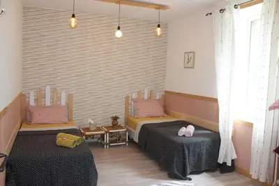 Coin salon dans l'établissement Chambres d'hôtes Par Hasard