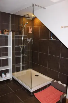 Salle de bains dans l'établissement Chambres d'hôtes Par Hasard