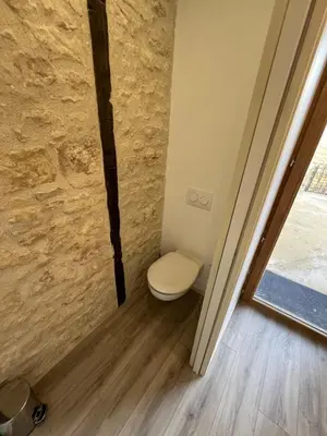 Salle de bains dans l'établissement Appart Montignac