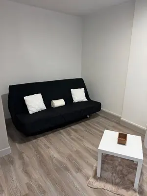 Coin salon dans l'établissement Appartement plein centre