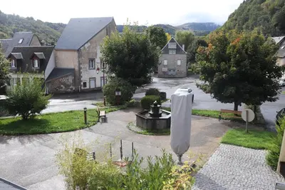 Vue générale sur la montagne ou vue sur la montagne depuis l'appartement