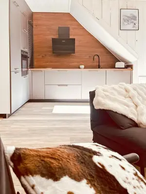 Cuisine ou kitchenette dans l'établissement Maison Chez Madeleine 4 pers, Entre le Lioran et Vic-sur-Cère