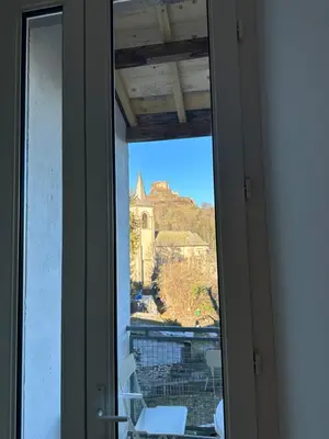 Vue générale sur la montagne ou vue sur la montagne depuis l'appartement