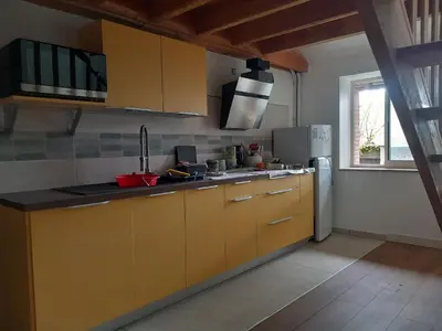 Cuisine ou kitchenette dans l'établissement Via Lactéa